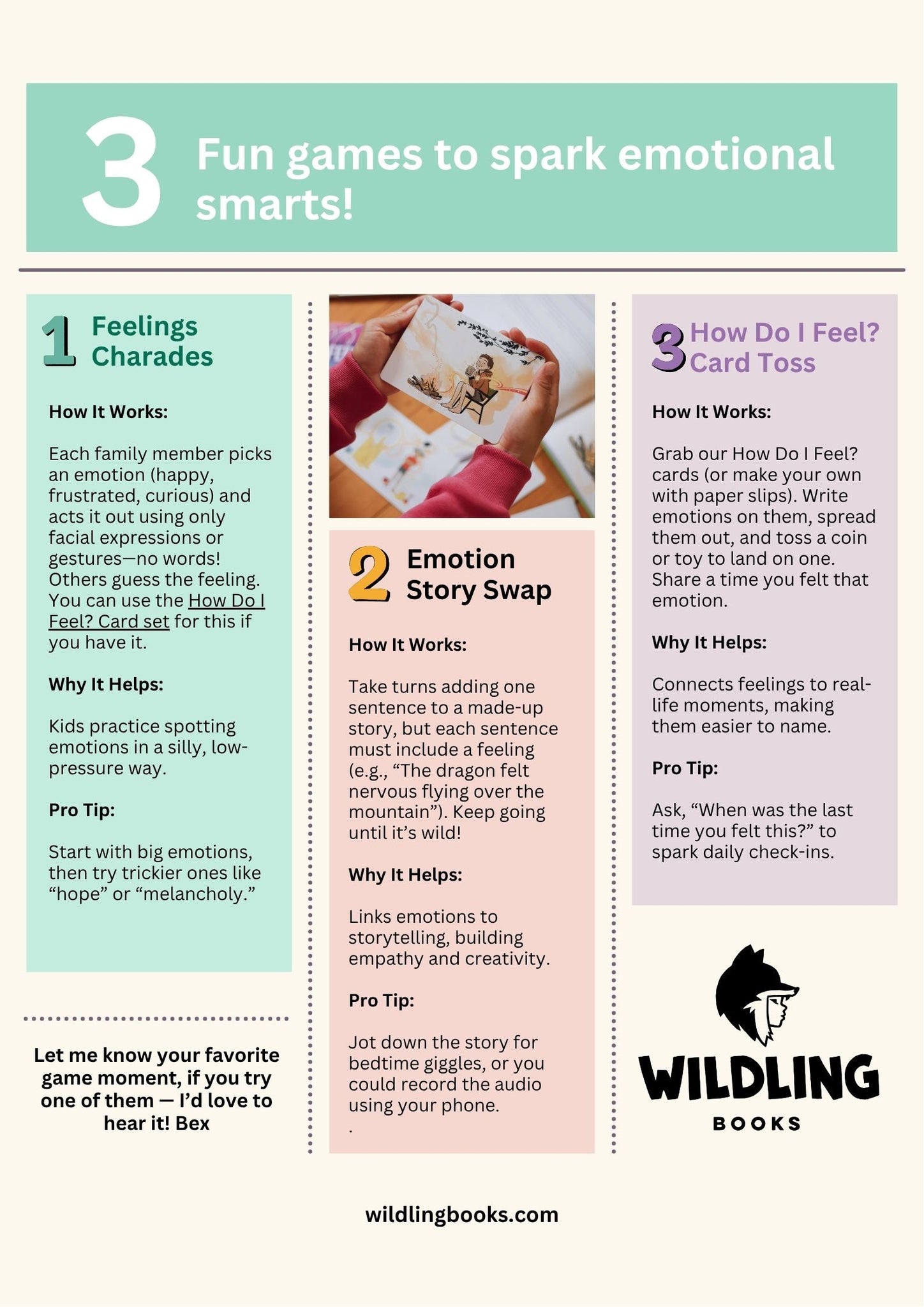 3 Fun Games to Spark Emotional Smarts! - Wildling Books